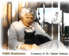 Edith Buxbaum & Black Devil, at her home on Upland Terrace, Seattle, WA. 1970s.Courtesy of Dr. Dan Szekely